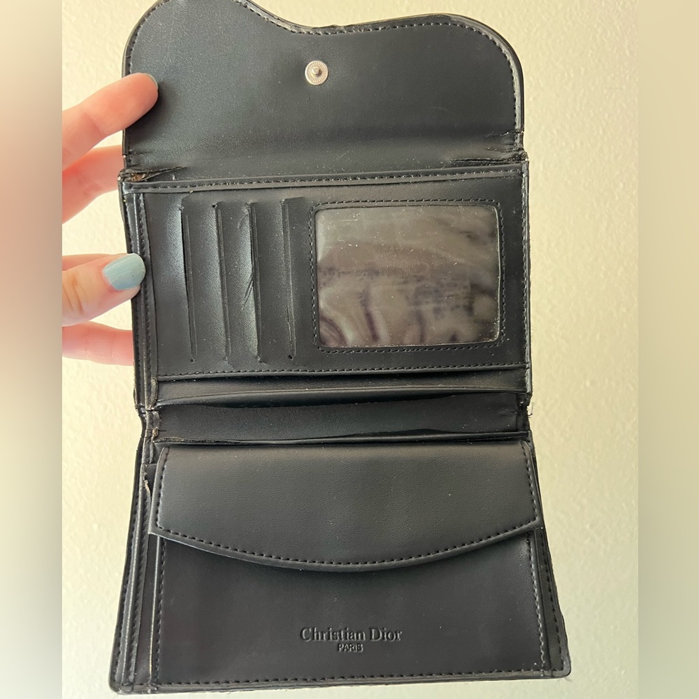 Vintage black “DIOR” logo Christian Dior wallet - Picture 3 of 8